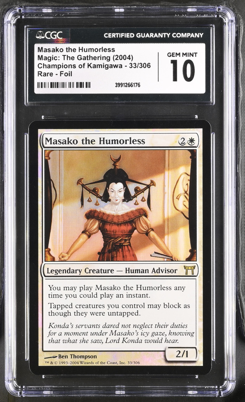 MASAKO THE HUMORLESS Champions of Kamigawa Foil CGC 10