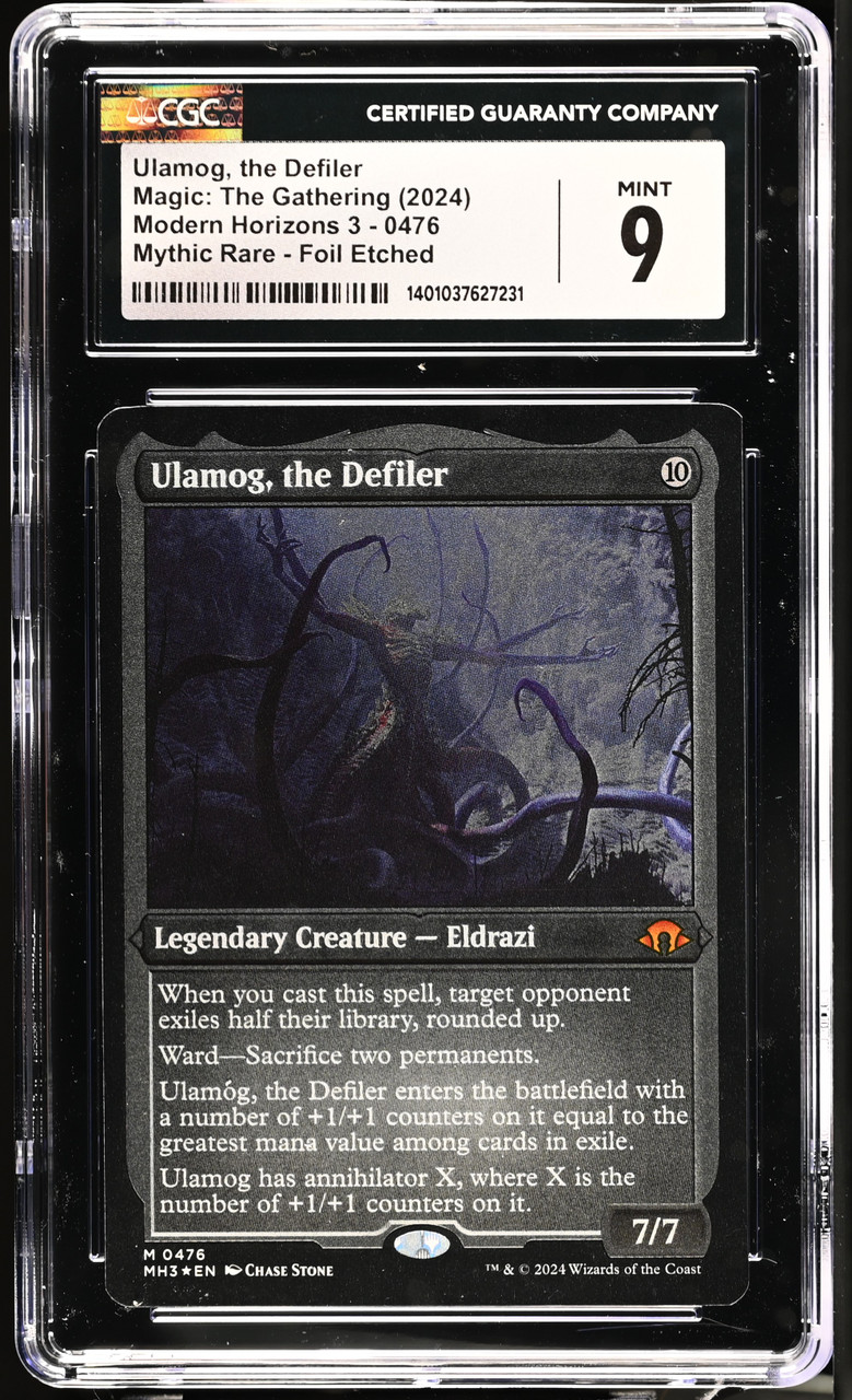 MTG　ウラモグ　英語、エッチングFoil ULAMOG, THE DEFILER Modern Horizons 3 Foil Etched CGC 9