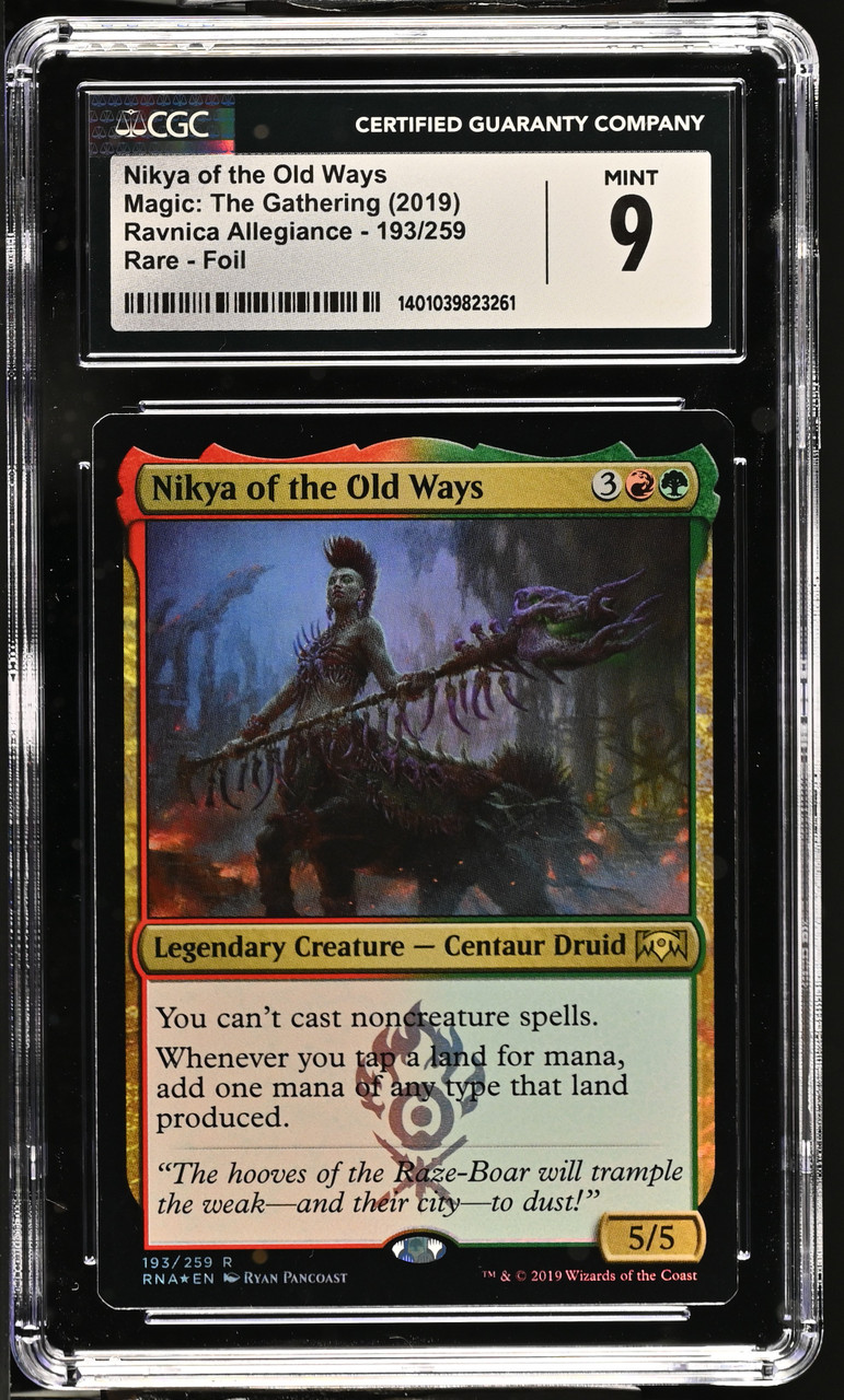 NIKYA OF THE OLD WAYS Ravnica Allegiance Foil CGC 9 - Nostalgium