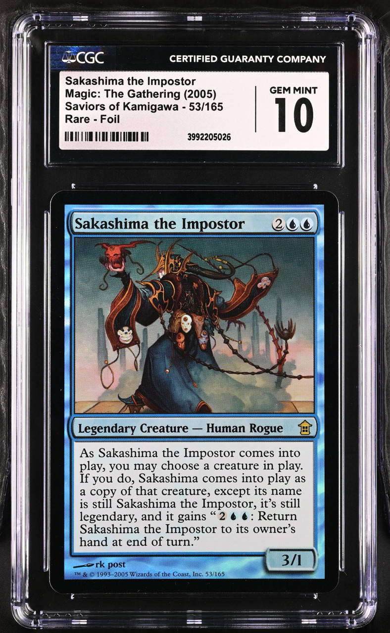 SAKASHIMA THE IMPOSTOR Saviors of Kamigawa Foil CGC 10 - Nostalgium