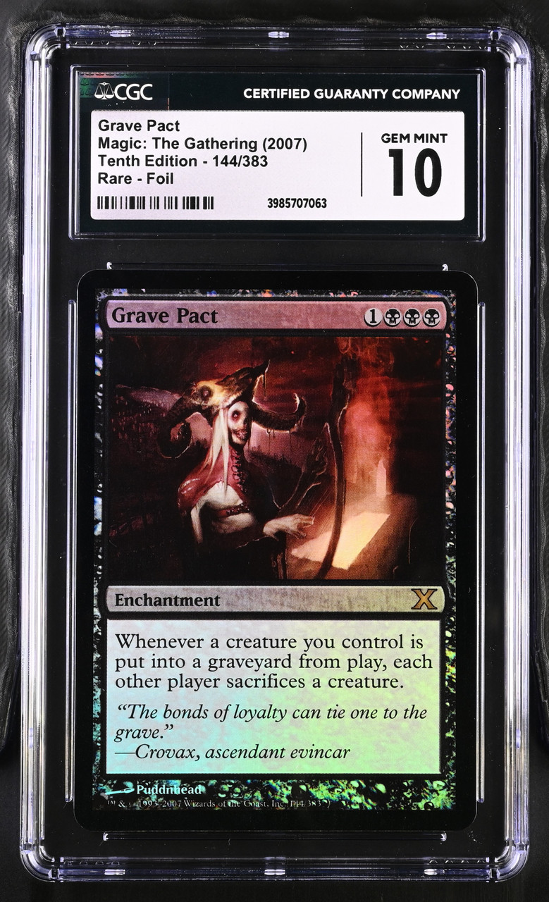 GRAVE PACT 10th Edition Foil CGC 10 - Nostalgium