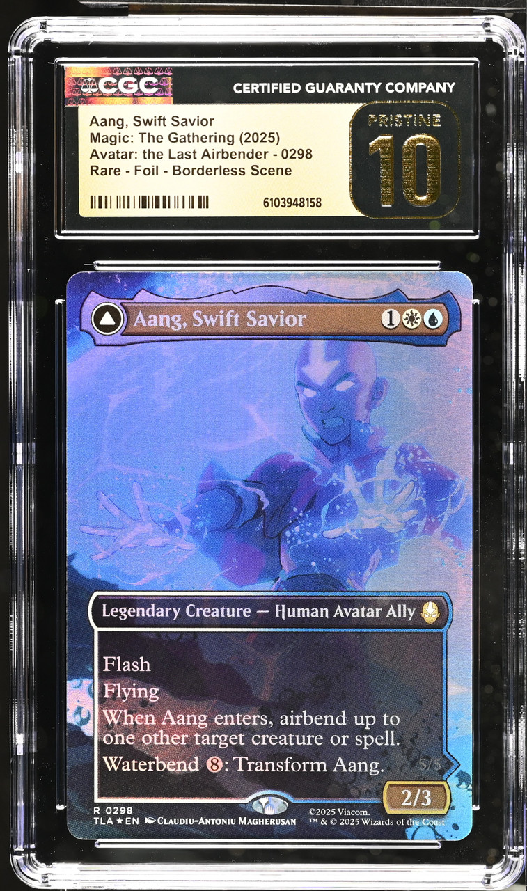 AANG, SWIFT SAVIOR Avatar: The Last Airbender Borderless Foil CGC