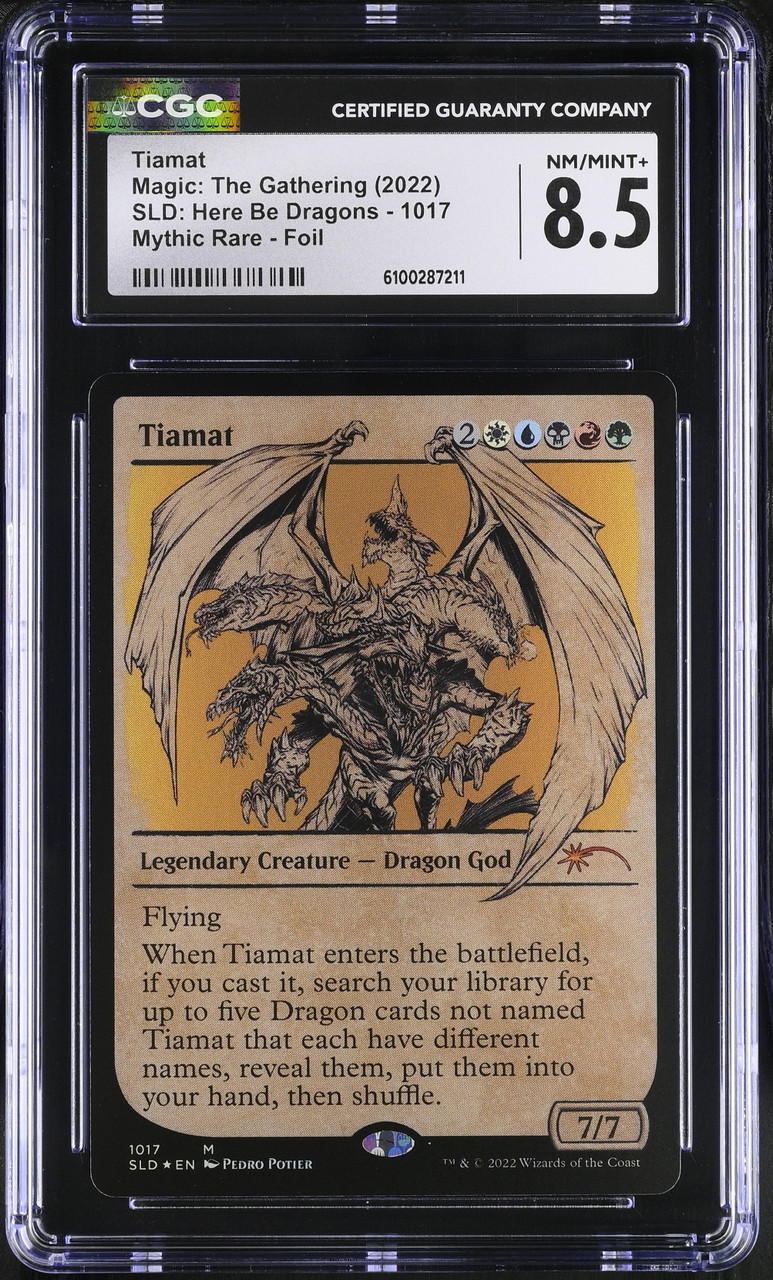 TIAMAT SLD: Here Be Dragons Foil CGC 8.5 - Nostalgium