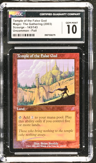 TEMPLE OF THE FALSE GOD Scourge Foil CGC 10