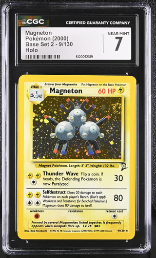 MAGNETON Base Set 2 Holo CGC 7
