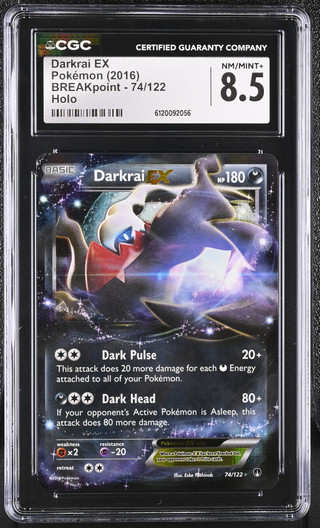 DARKRAI EX BREAKpoint Holo CGC 8.5