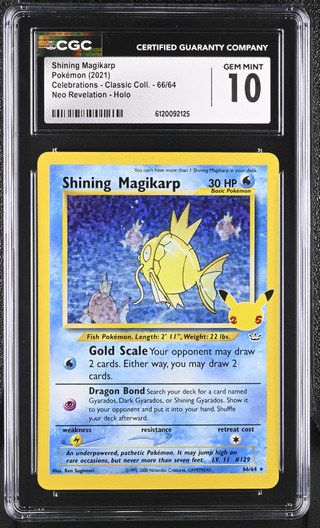 SHINING MAGIKARP Celebrations: Classic Collecti CGC 10