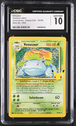 VENUSAUR Celebrations: Classic Collecti CGC 10