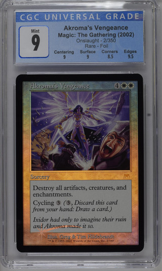 AKROMA'S VENGEANCE Onslaught Foil CGC 9