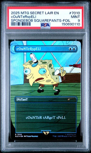 COUNTERSPELL SLD: Spongebob Squarepants Foil PSA 9