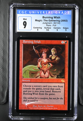 BURNING WISH Judgment Foil CGC 9 Q+
