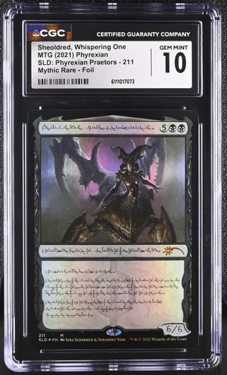 SHEOLDRED, WHISPERING ONE Phyrexian SLD: Phyrexian Praetors: Compleat Edition Foil CGC 10