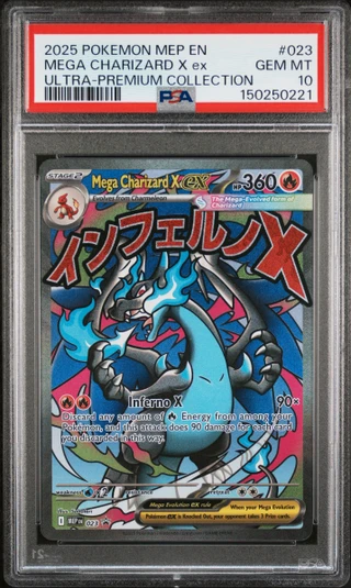 MEGA CHARIZARD X EX Black Star Promo Holo #023 PSA 10