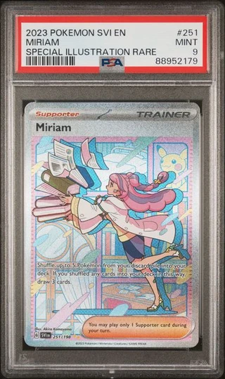 MIRIAM Scarlet & Violet Special Illustration Rare #251 PSA 9