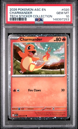 CHARMANDER Ascended Heroes Promo #020 PSA 10
