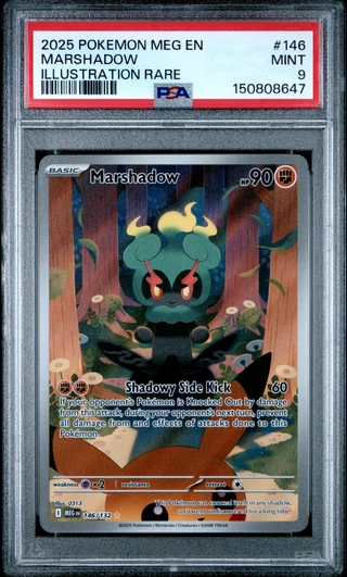 MARSHADOW Mega Evolution Illustration Rare #146 PSA 9