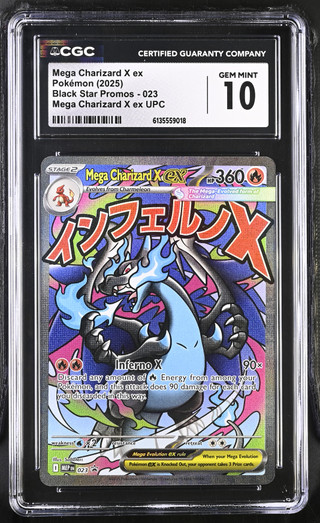 MEGA CHARIZARD X EX Mega Evolution Black Star Promo #023 CGC 10