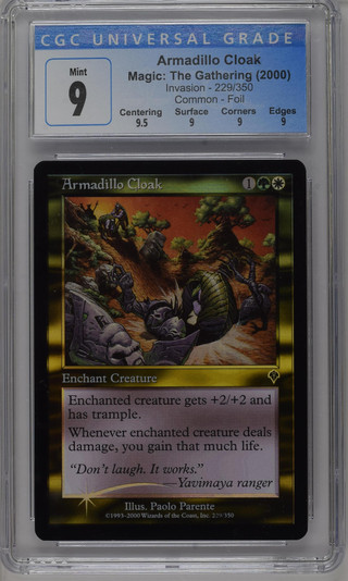 ARMADILLO CLOAK Invasion Foil CGC 9 Q+