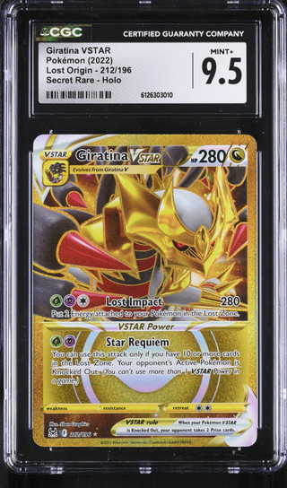 GIRATINA VSTAR Lost Origin Secret Rare #212 CGC 9.5