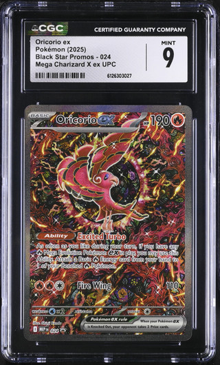 ORICORIO EX Mega Evolution Black Star Promo #024 CGC 9