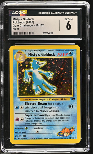 MISTY'S GOLDUCK Gym Challenge Holo #12 CGC 6