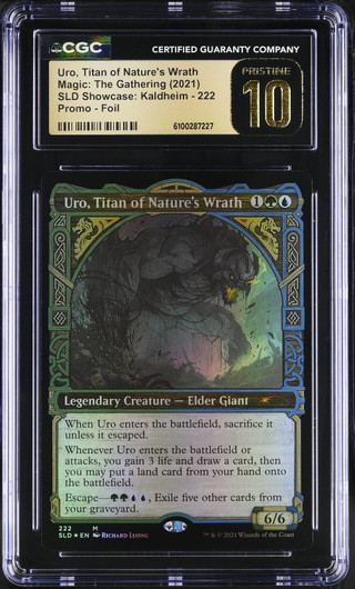 URO, TITAN OF NATURE'S WRATH SLD: Showcase: Kaldheim – Part 1 Foil CGC 10