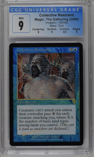 COLLECTIVE RESTRAINT Invasion Foil CGC 9