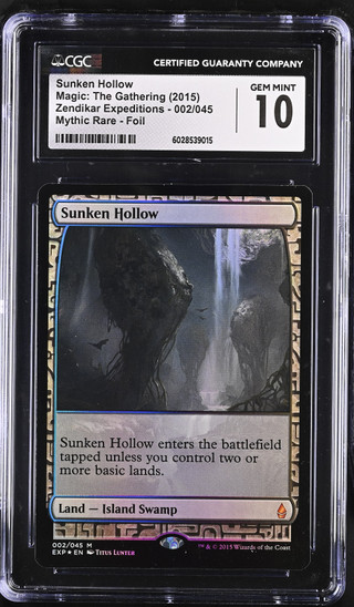 SUNKEN HOLLOW Masterpiece Series: Expeditions Foil (BFZ Expeditions Foil) CGC 10