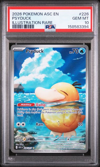 PSYDUCK Ascended Heroes Special Illustration Rare #226 PSA 10