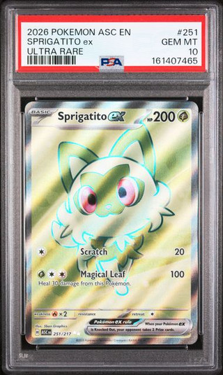 SPRIGATITO Ascended Heroes Ultra Rare #251 PSA 10