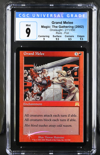 GRAND MELEE Onslaught Foil CGC 9