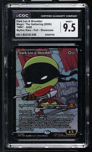 DARK LEO & SHREDDER Teenage Mutant Ninja Turtles Foil (Japan Showcase) CGC 9.5