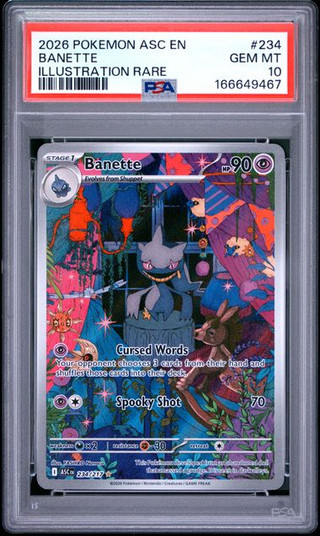 BANETTE Ascended Heroes Illustration Rare #234 PSA 10