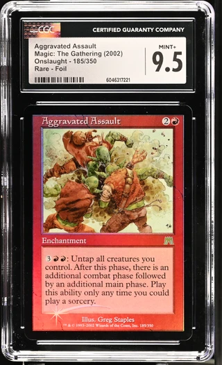 AGGRAVATED ASSAULT Onslaught Foil CGC 9.5