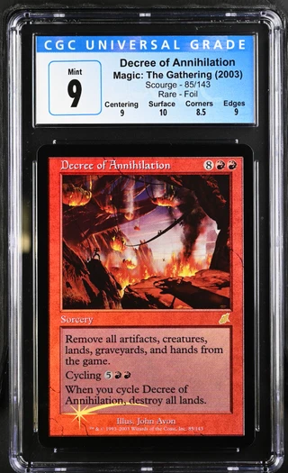 DECREE OF ANNIHILATION Scourge Foil CGC 9