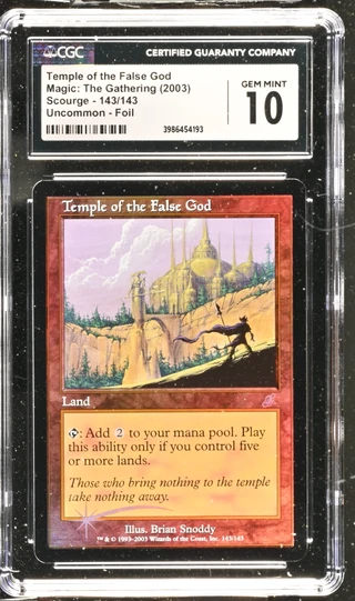 TEMPLE OF THE FALSE GOD Scourge Foil CGC 10