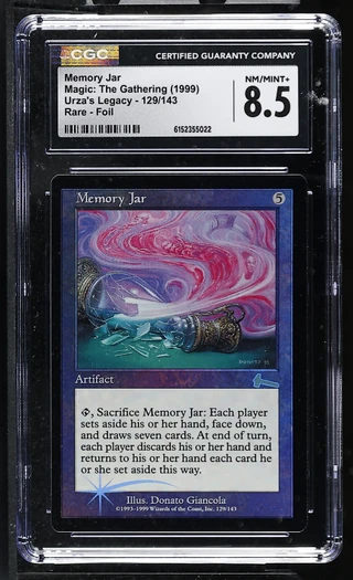 MEMORY JAR Urza's Legacy Foil CGC 8.5