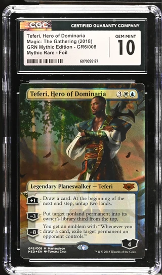 TEFERI, HERO OF DOMINARIA Masterpiece Series: Mythic Edition Foil CGC 10