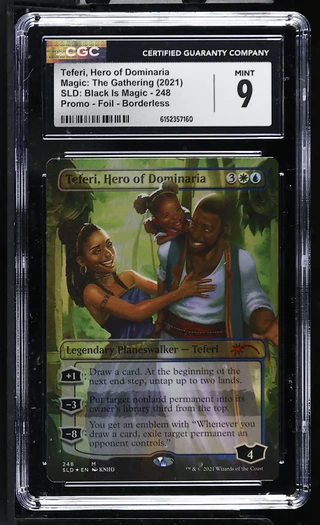 TEFERI, HERO OF DOMINARIA SLD: Black is Magic Foil CGC 9