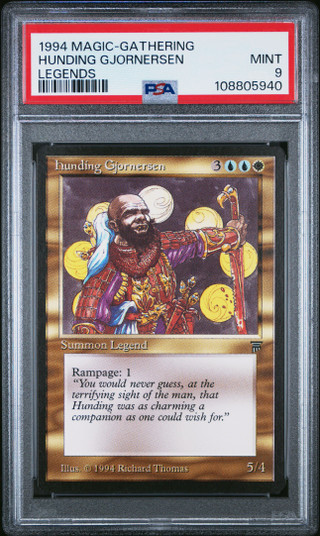 HUNDING GJORNERSEN Legends PSA 9