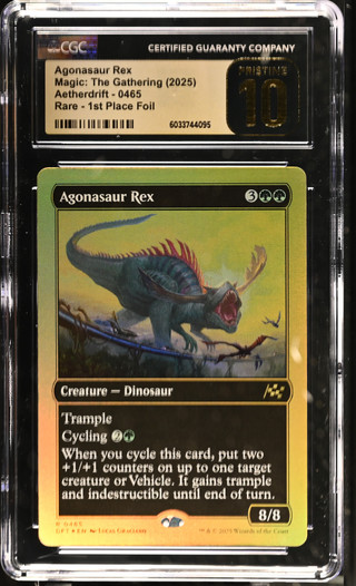 AGONASAUR REX Aetherdrift First-Place Foil CGC 10