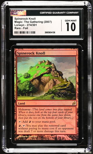 SPINEROCK KNOLL Lorwyn Foil CGC 10
