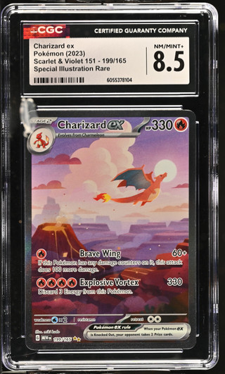CHARIZARD EX 151 Special Illustration Rare CGC 8.5