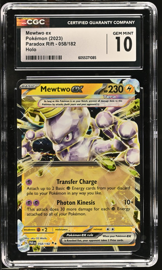 MEWTWO EX Paradox Rift Holo CGC 10