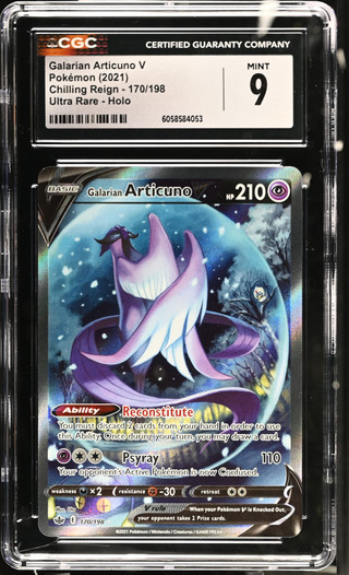 GALARIAN ARTICUNO V Chilling Reign Holo CGC 9
