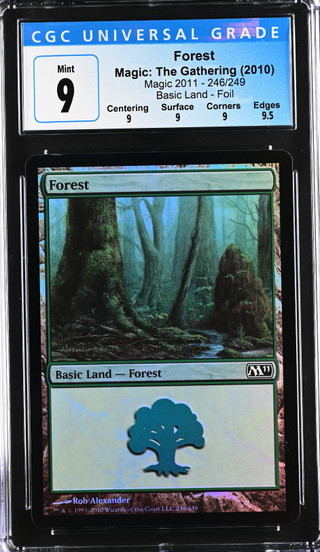 FOREST 2011 Core Set Foil CGC 9 Q+