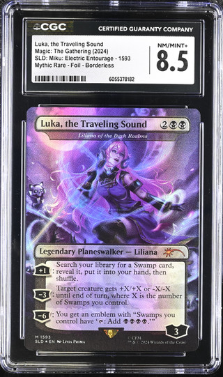 LILIANA OF THE DARK REALMS SLD: Miku Electric Entourage Foil CGC 8.5