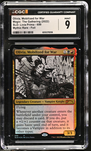 OLIVIA, MOBILIZED FOR WAR SLD: Livia Prima Foil CGC 9