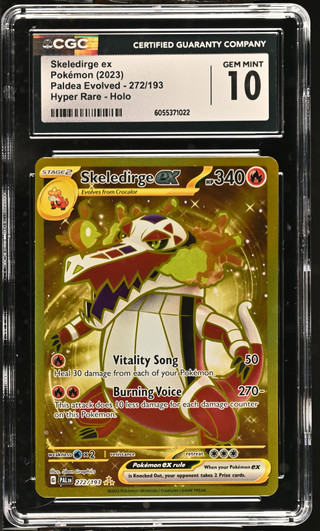 SKELEDIRGE EX Paldea Evolved Hyper Rare CGC 10