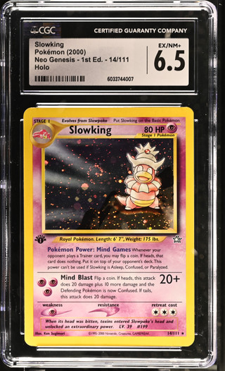 SLOWKING Neo Genesis 1st Edition Holo CGC 6.5